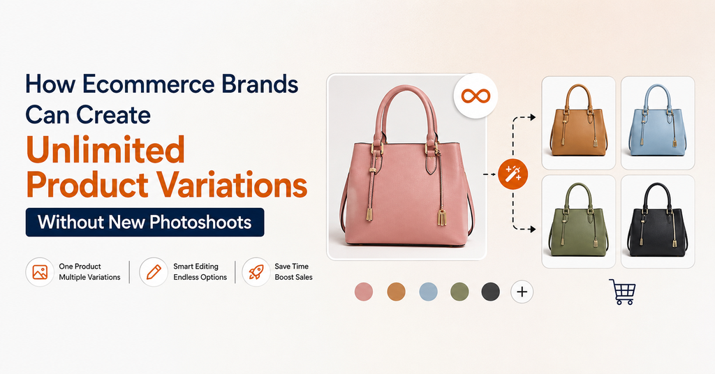 How E-commerce Brands Can Create Unlimited Product Variations Without New Photoshoots  - Cover Image